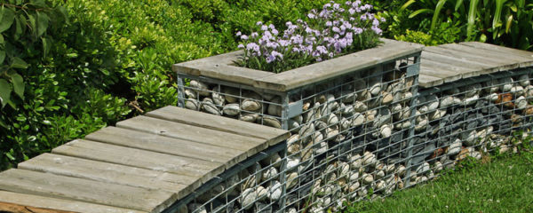 Mur en gabion